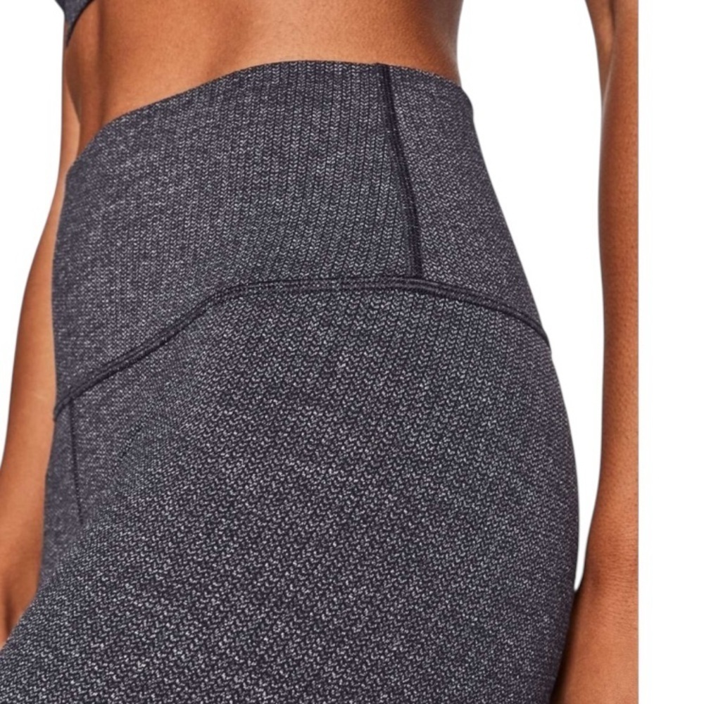 Lululemon Wunder Under Hi-Rise Tight 28” Luon Variegated Knit Heathered Black 4 - Picture 5 of 12